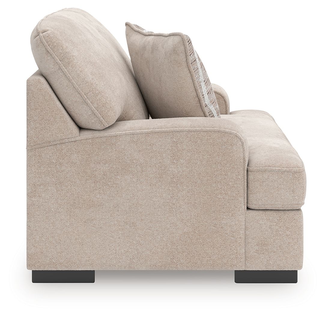 High Profile - Chair and a Half - Taupe, alternate view 2 with polyester fabric