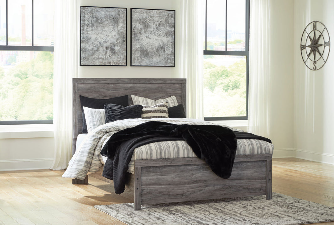 Bronyan - Panel Bed, alternate view 2 with wood construction