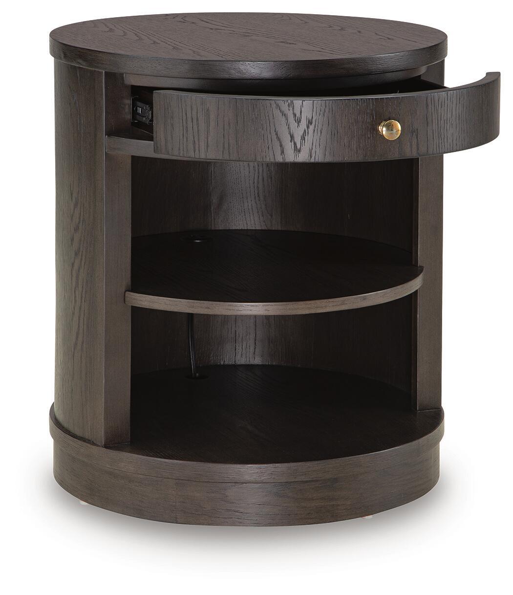 Leighmour Accent Table Dark Brown, gallery image 2