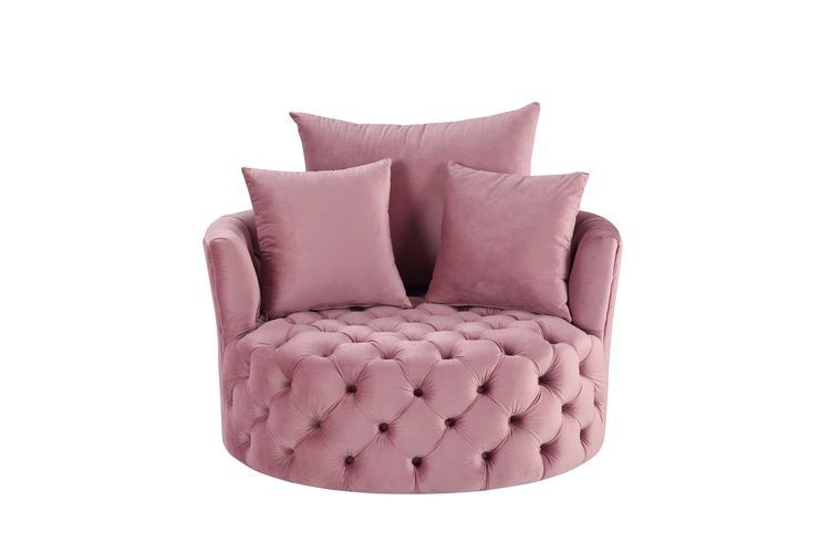 Zunyas - Accent Chair w/Swivel, alternate view 5 with velvet upholstery