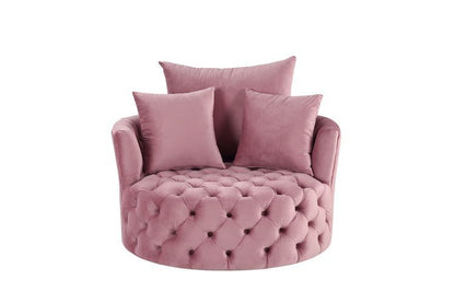 Zunyas - Accent Chair w/Swivel, alternate view 5 with velvet upholstery