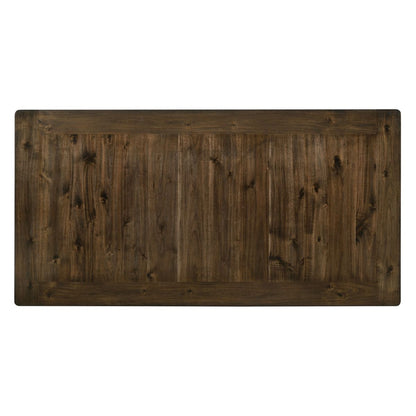 Tasnim - Counter Dining Table - Oak & Antique White, alternate view 3 with linen fabric