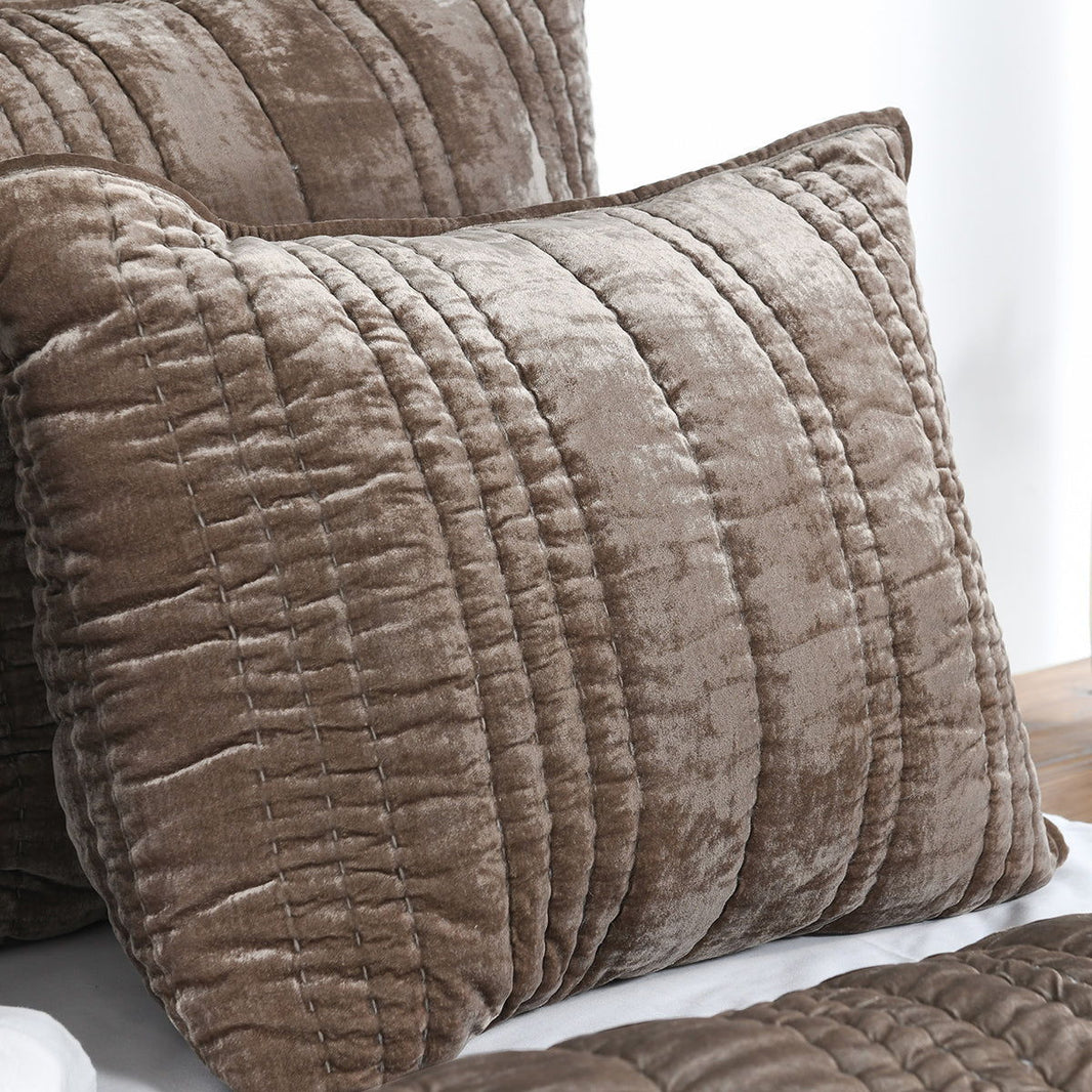 Seville - King Quilt Set - Desert Taupe
