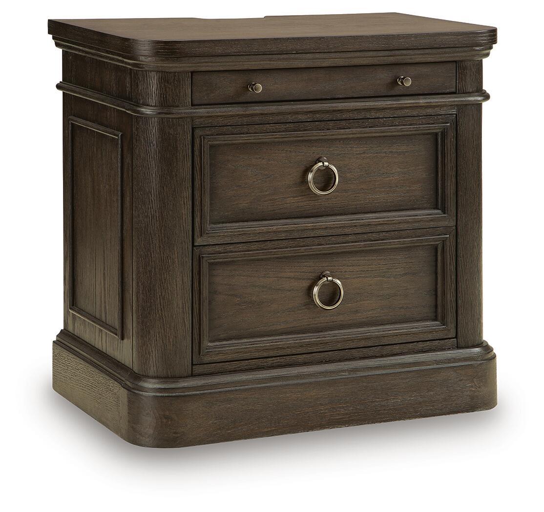 Wickenger Two Drawer Night Stand Dark Brown