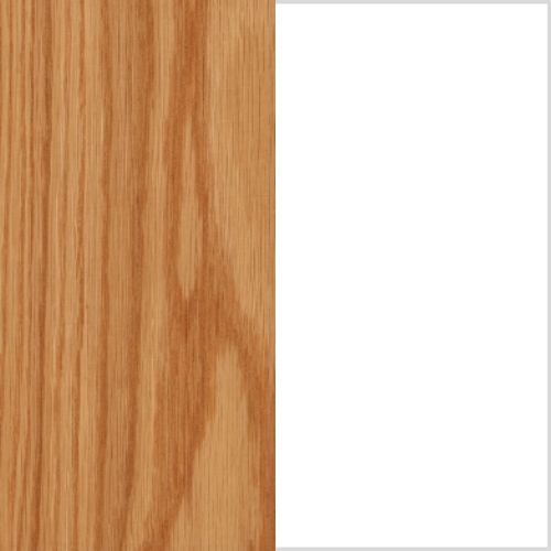Realyn - Chair Side End Table - Insert Mirror - White / Brown, alternate view 4 with engineered wood