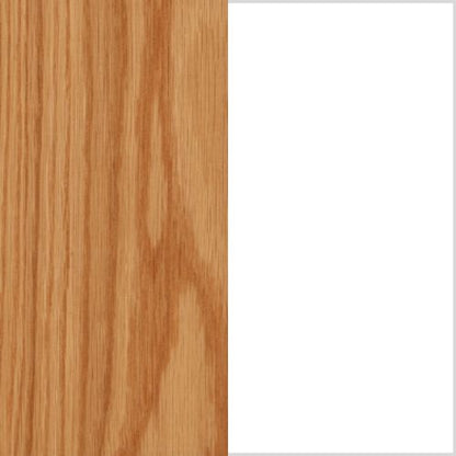 Realyn - Chair Side End Table - Insert Mirror - White / Brown, alternate view 4 with engineered wood