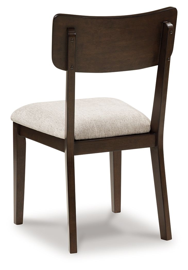Mallenette - Dining Upholstered Side Chair (Set of 2) - Merlot, alternate view 2 with polyester fabric
