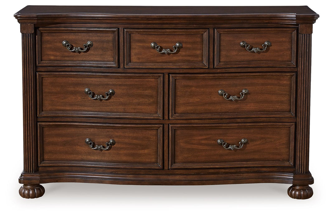 Lavinton - Dresser - Brown, alternate view 2 with wood construction