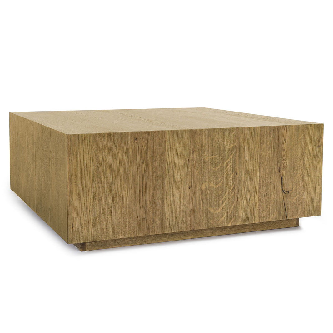 Layne - Square Coffee Table With Casters, product view with wood construction
