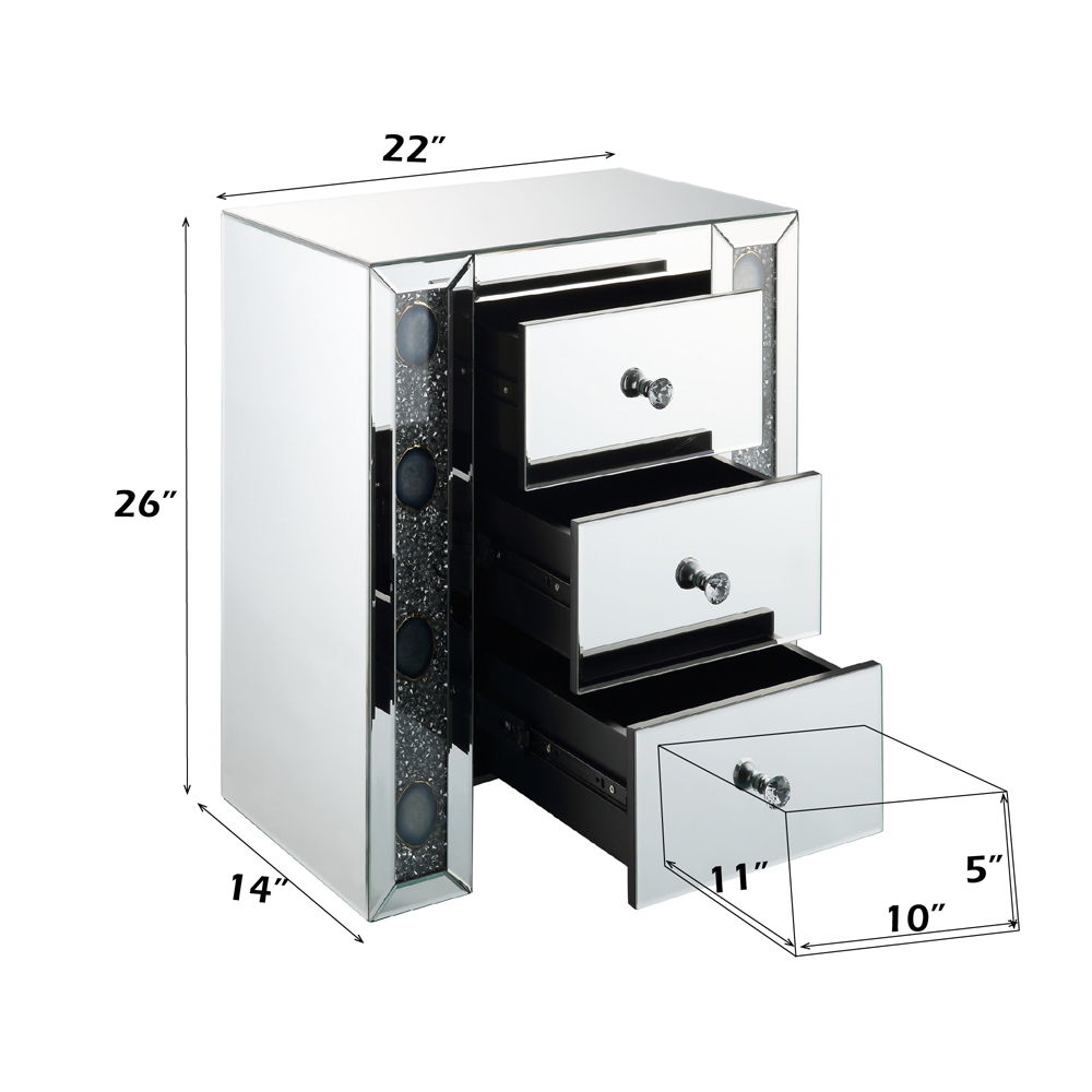 Sonia - Accent Table, alternate view 3 with glass