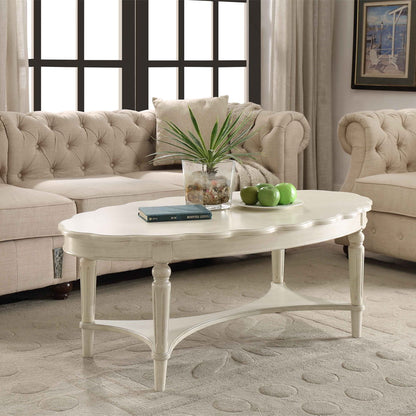 Fordon - Coffee Table - French Antique White, alternate view 3 with solid wood