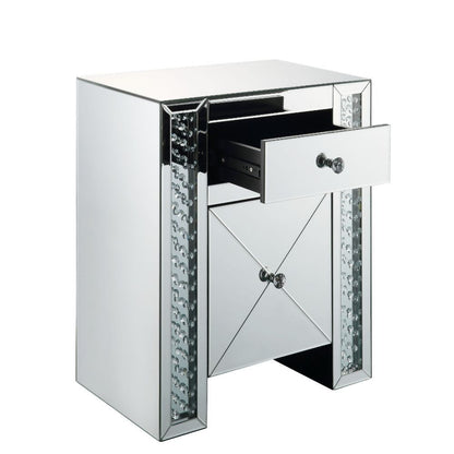 Nysa - Accent Table - Faux Crystals, alternate view 4 with glass