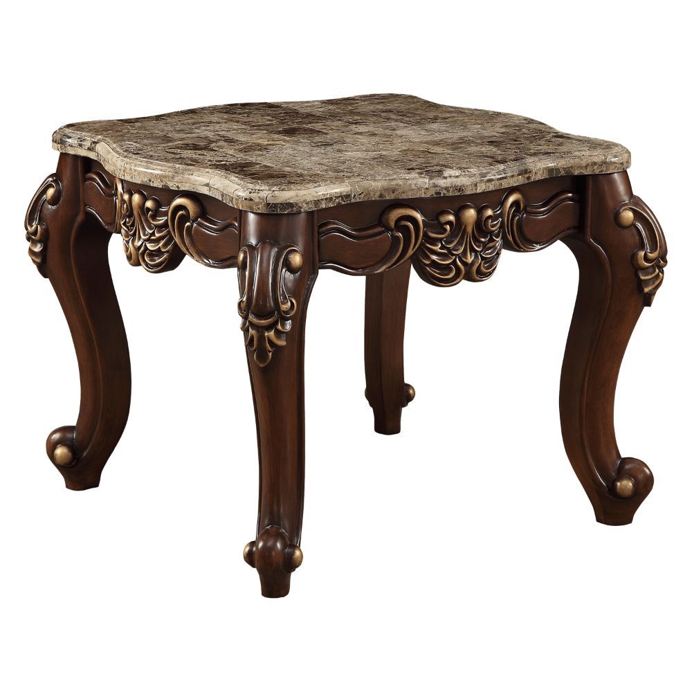 Mehadi - Table, alternate view 2 with marble