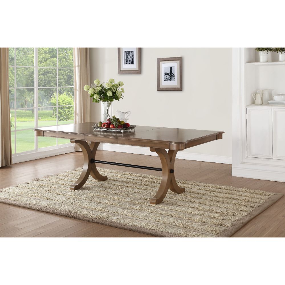 Harald - Dining Table - Gray Oak, alternate view 2 with solid wood