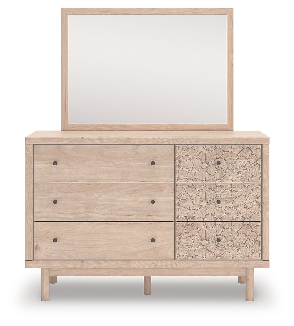 Arloster - Six Drawer Dresser, alternate view 4 with wood construction