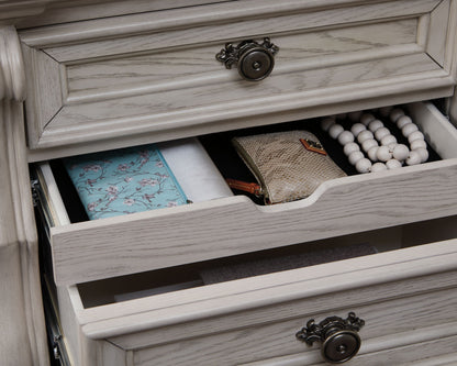 Bruchandi - Three Drawer Night Stand - Antique White