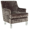 Gloriann - Accent Chair, product view with velvet upholstery