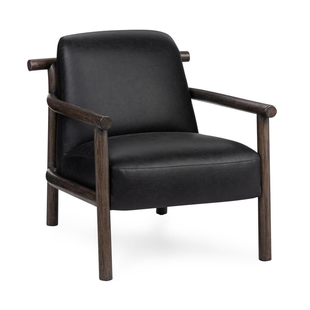 Azoria - Accent Chair, product view with top-grain leather