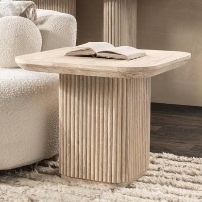 Vander - Solid Wood Square End Table, alternate view 4