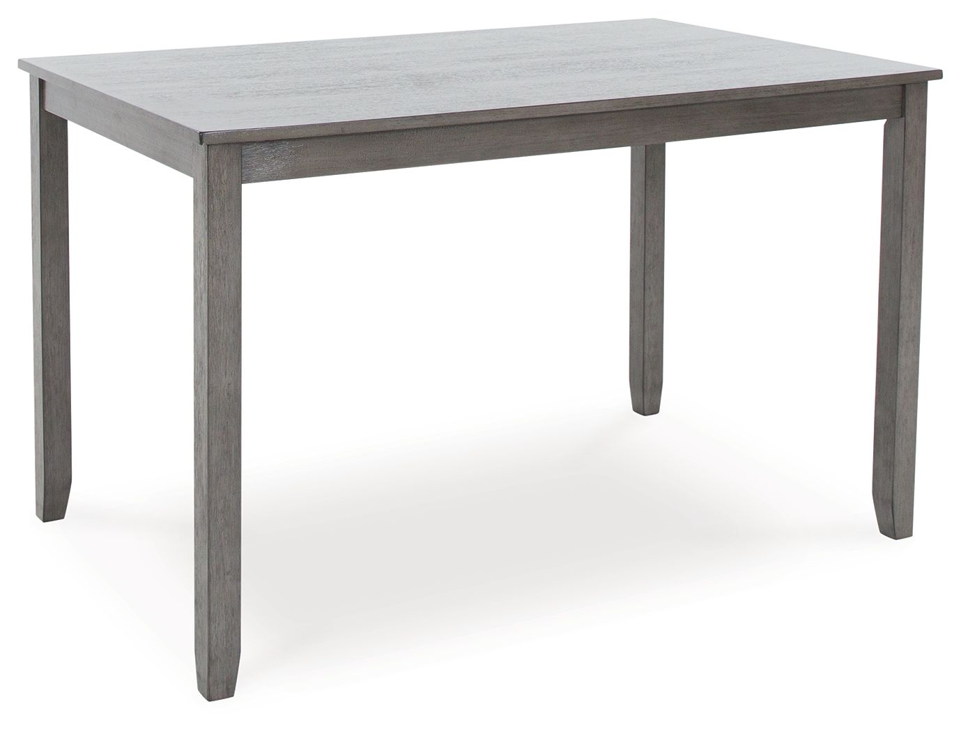 Caitbrook - Rect Drm Counter Table Set (Set of 7) - Gray, alternate view 2 with polyester fabric