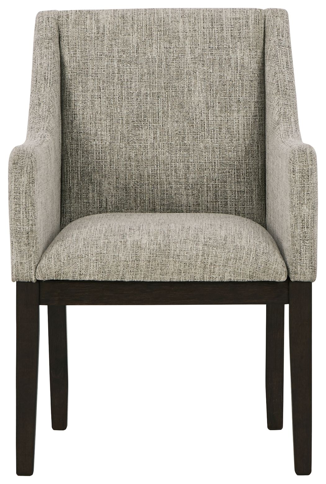 Burkhaus - Dining UPH Arm Chair (Set of 2) - Beige / Dark Brown, alternate view 2 with polyester fabric