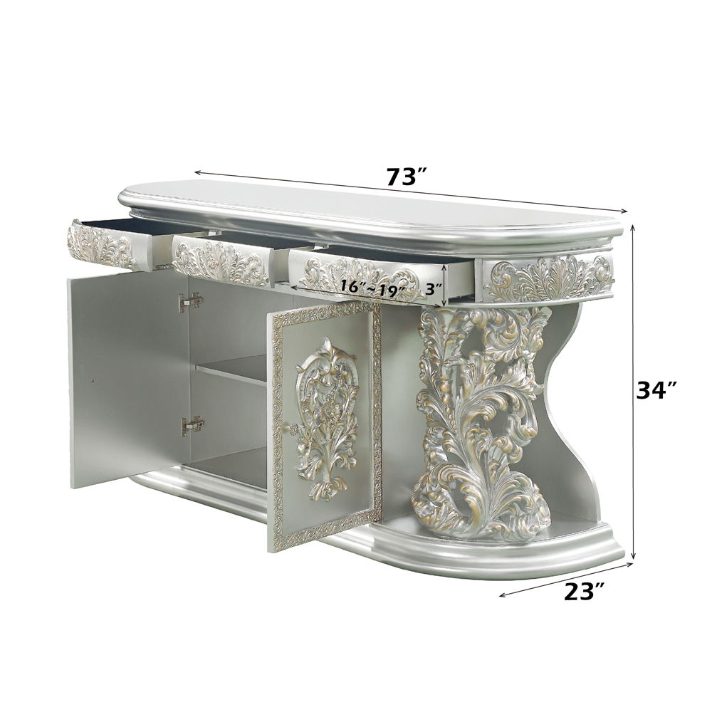 Sandoval - Dresser - Champagne, alternate view 2 with metal