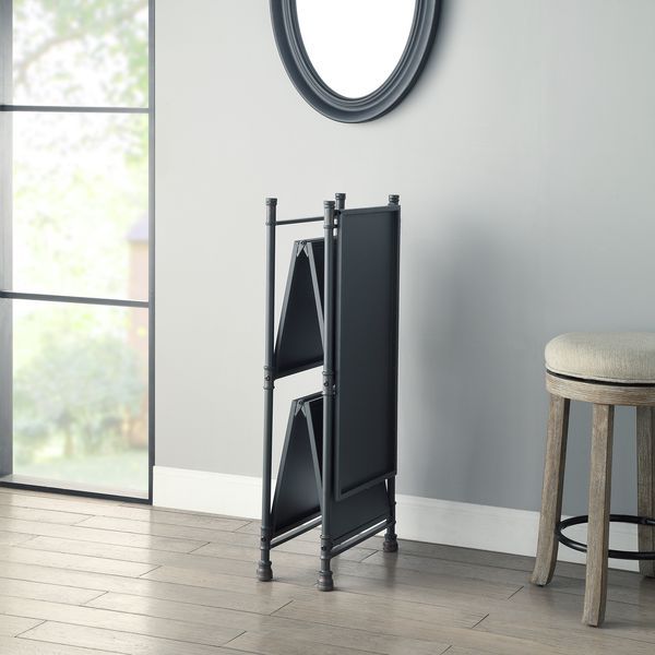 Cordelia - Console Table - Sandy Black, Dark Bronze Hand-Brushed, alternate view 2 with metal