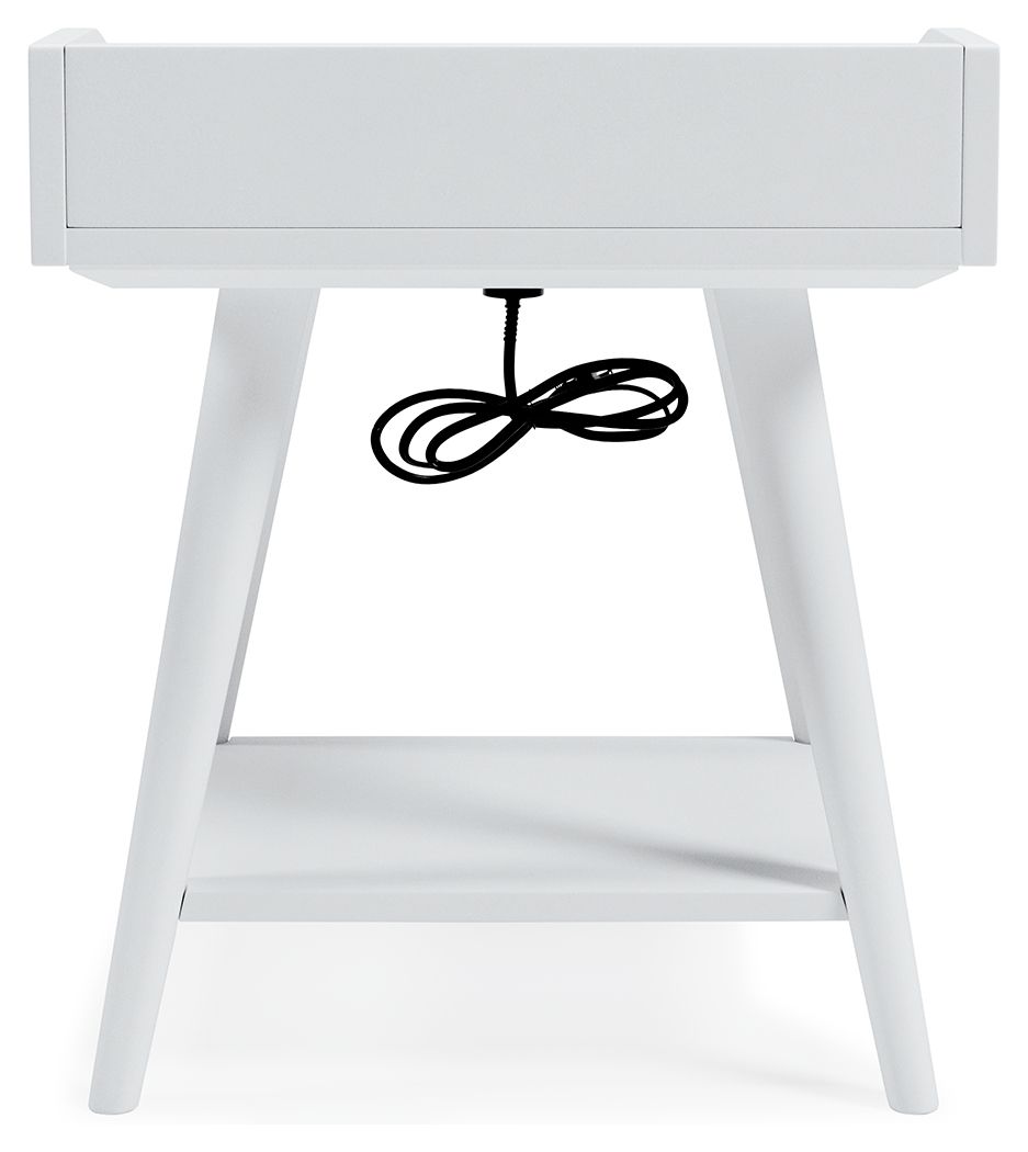 Blariden - Accent Table - White, alternate view 5 with engineered wood