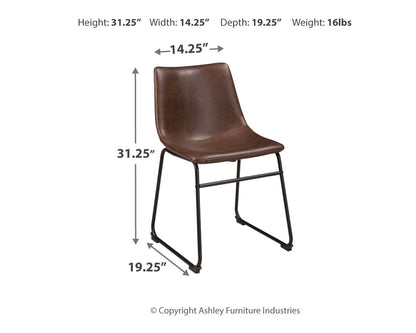 Centiar - Upholstered Side Chair, alternate view 5 with faux leather