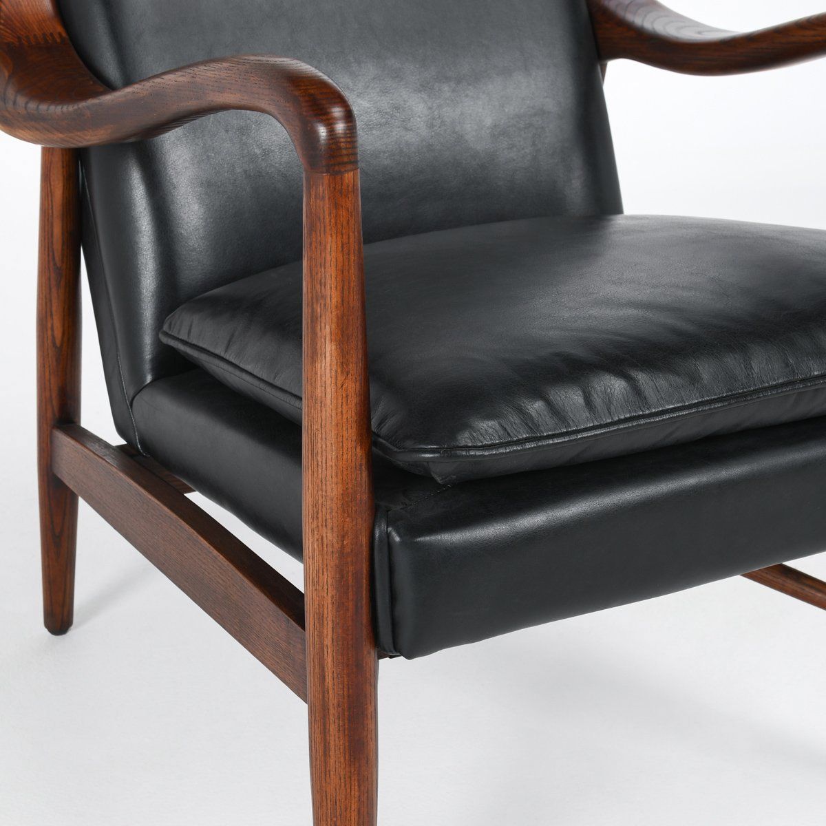 Kiannah - Club Chair, alternate view 6 with top-grain leather