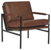 Puckman - Accent Chair, alternate view 2 with leather upholstery