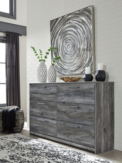 Baystorm - Six Smooth Drawer Dresser, alternate view 6 with wood construction