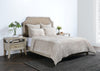 Bari - Velvet Quilt - Pebble