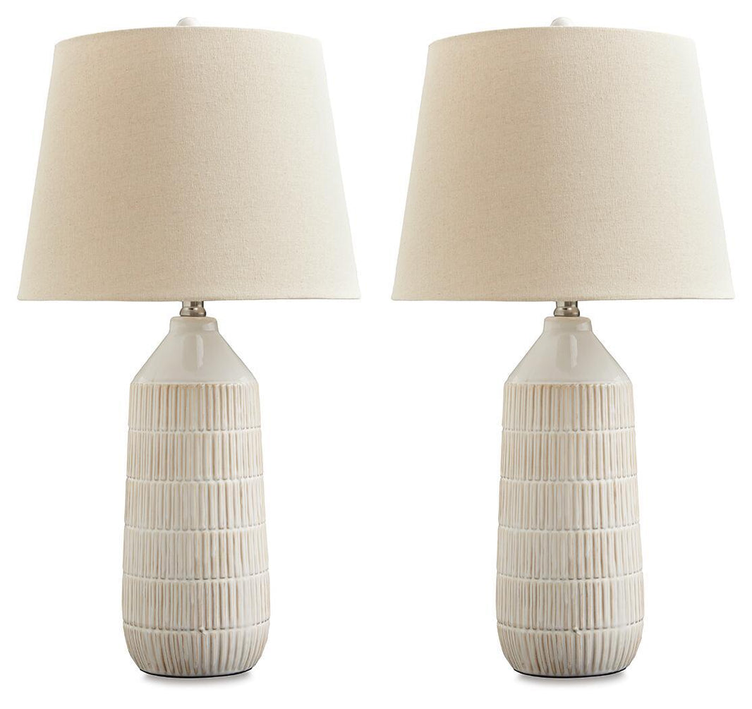 Willport - Ceramic Table Lamp (Set of 2) - Off White