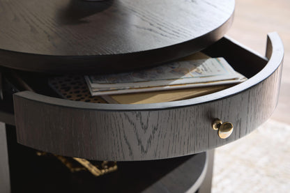 Leighmour Accent Table Dark Brown, gallery image 3