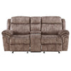 Zubaida - Loveseat w/USB Dock & Console (Glider & Motion), product view with velvet upholstery