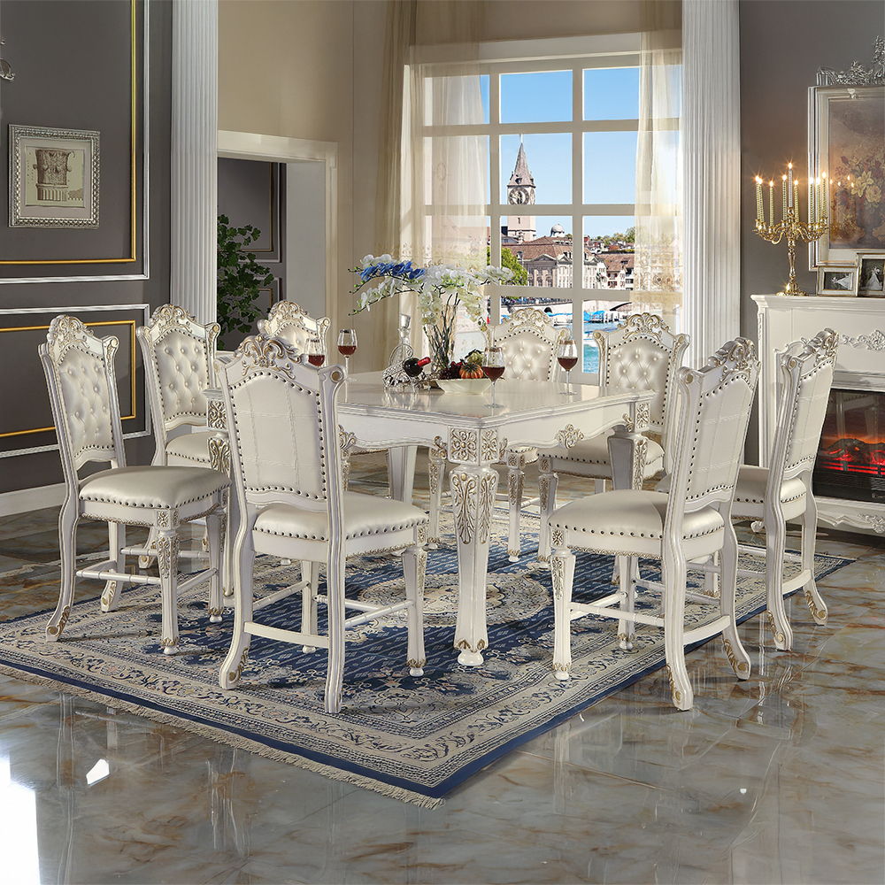 Vendome - Counter Height Table, alternate view 3 with wood construction