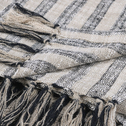 Linna - Throw - Natural / Black
