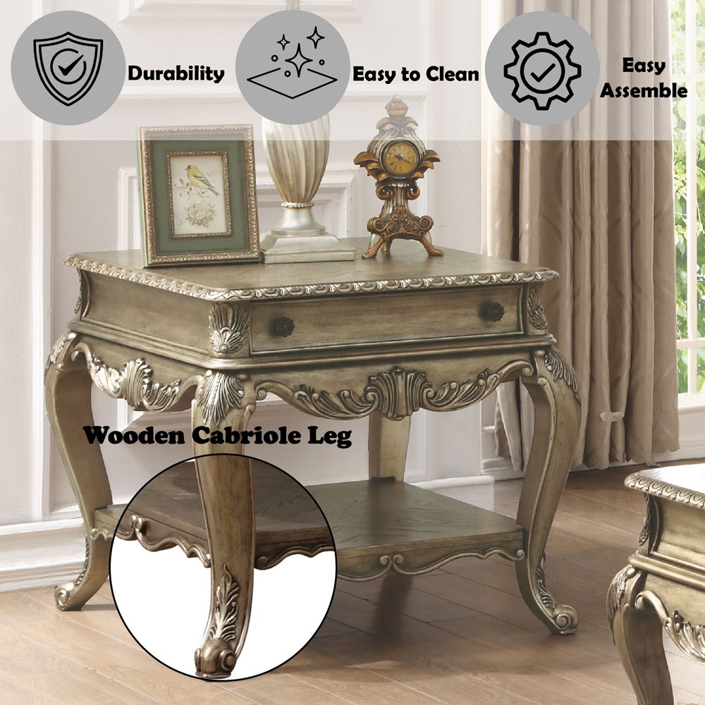 Ragenardus - End Table, alternate view 4 with wood construction