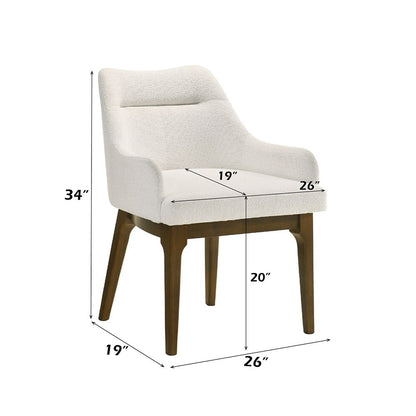Kasha - Side Chair (Set of 2) - Chenille / Vintage Oak