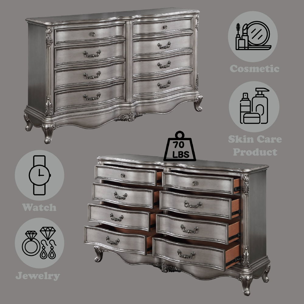 Ariadne - Dresser - Antique Platinum, alternate view 5