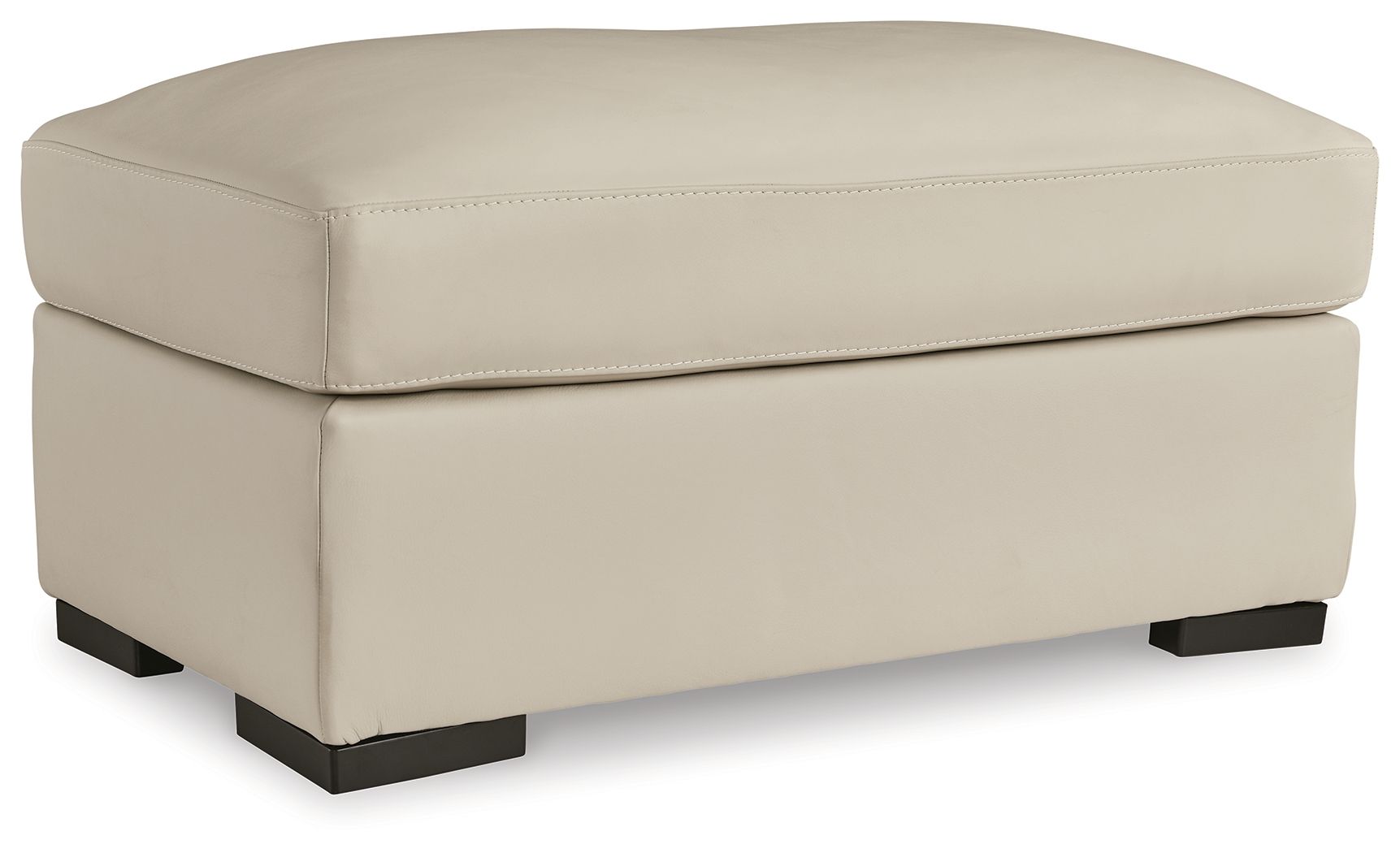 Treasure Trove - 2 Pc. - Chair And A Half, Ottoman - Almond, alternate view 2 with faux leather