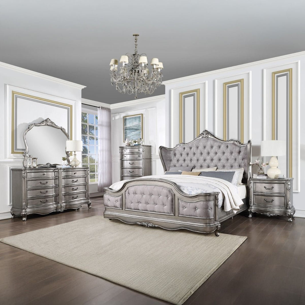 Ariadne - Bed, alternate view 5 with velvet upholstery