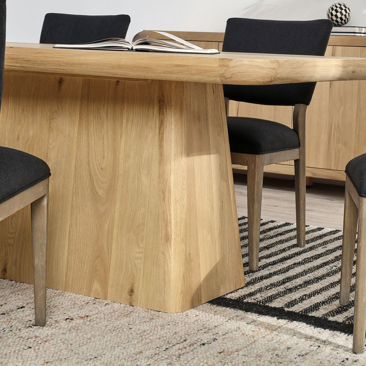 Orlando - Dining Table, alternate view 6 with wood construction