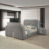 Shelyn - Bedroom Bed With LED, TV Stand, Fireplace & Bluetooth