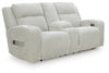 Forest Lake - Power Reclining Loveseat With Console / Adj Headrest