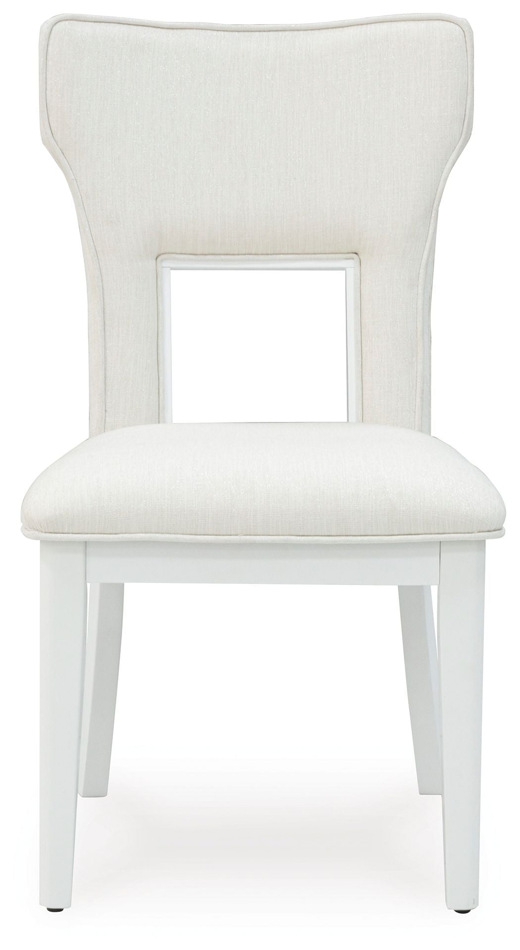 Chalanna - Dining Upholstered Side Chair (Set of 2) - White, alternate view 3 with polyester fabric