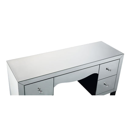 Dominic - Vanity Desk - Mirrored, alternate view 4 with wood construction