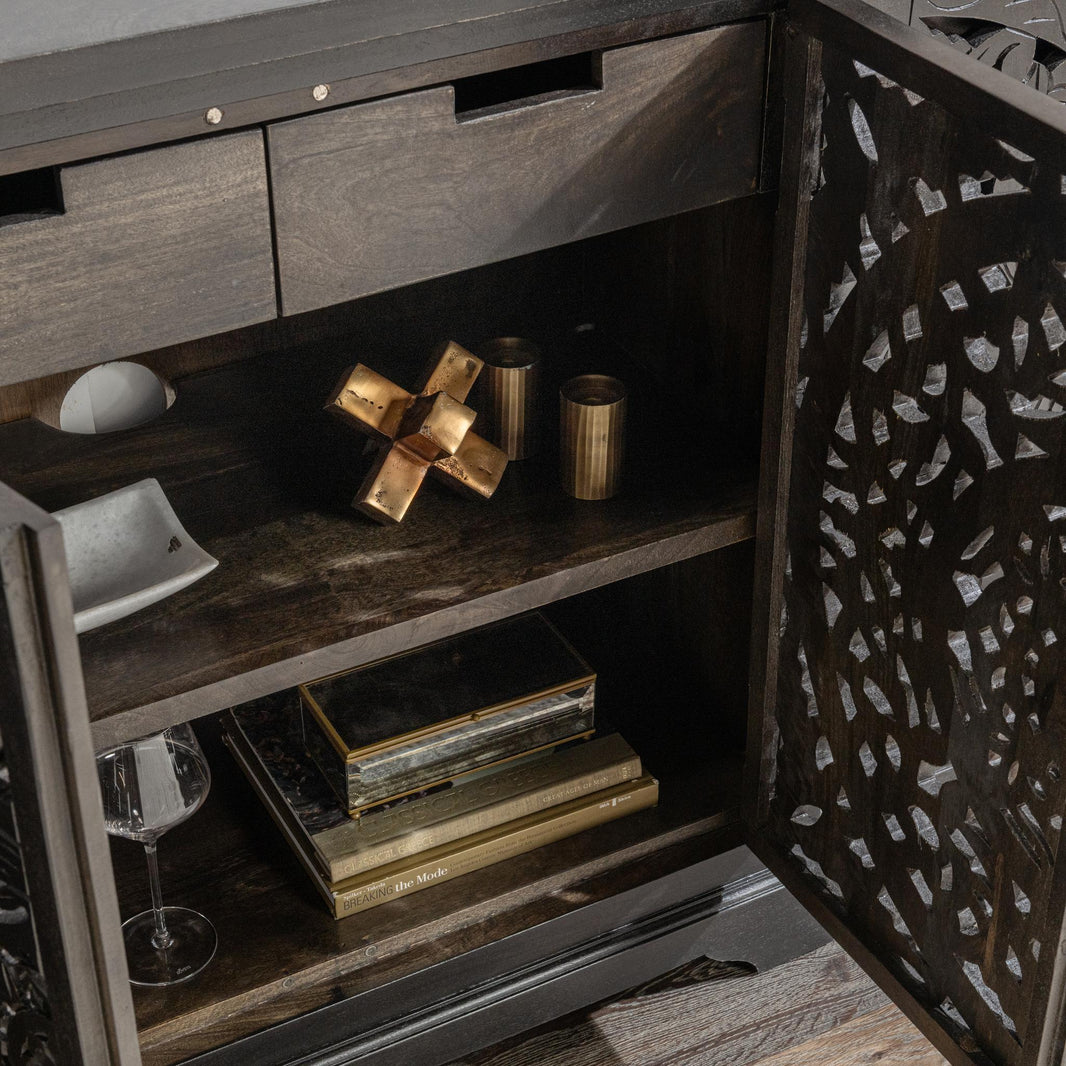Harmony - Breakfront Sideboard, alternate view 2 with wood construction