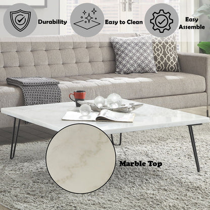 Telestis - Coffee Table, alternate view 2 with marble